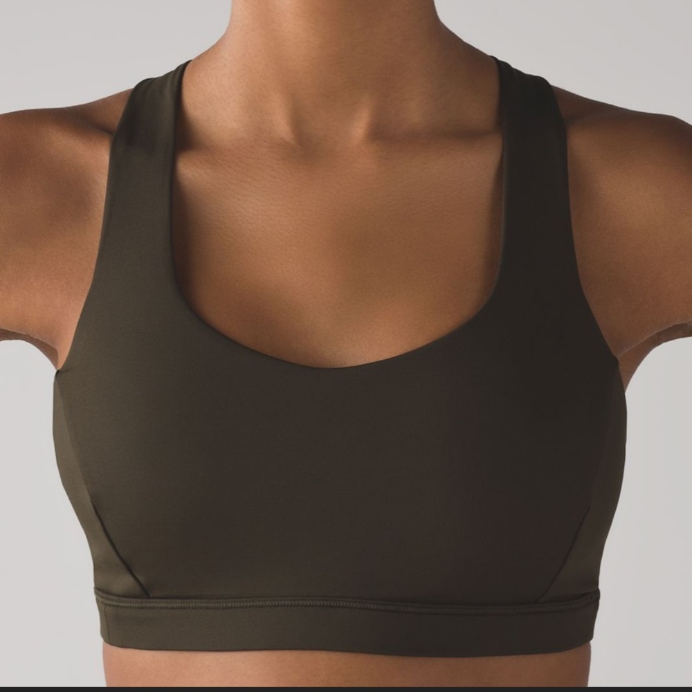 Authentic Lululemon Invigorate Sports Bra 8 in Olive